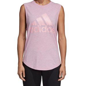 Adidas ID Winner Muscle Tee Pink Size Large
